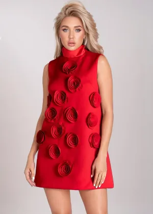 Anfisa Floral Decor A-Line Dress