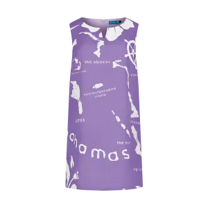ARCHIPELAGO A-LINE DRESS-PURPLE