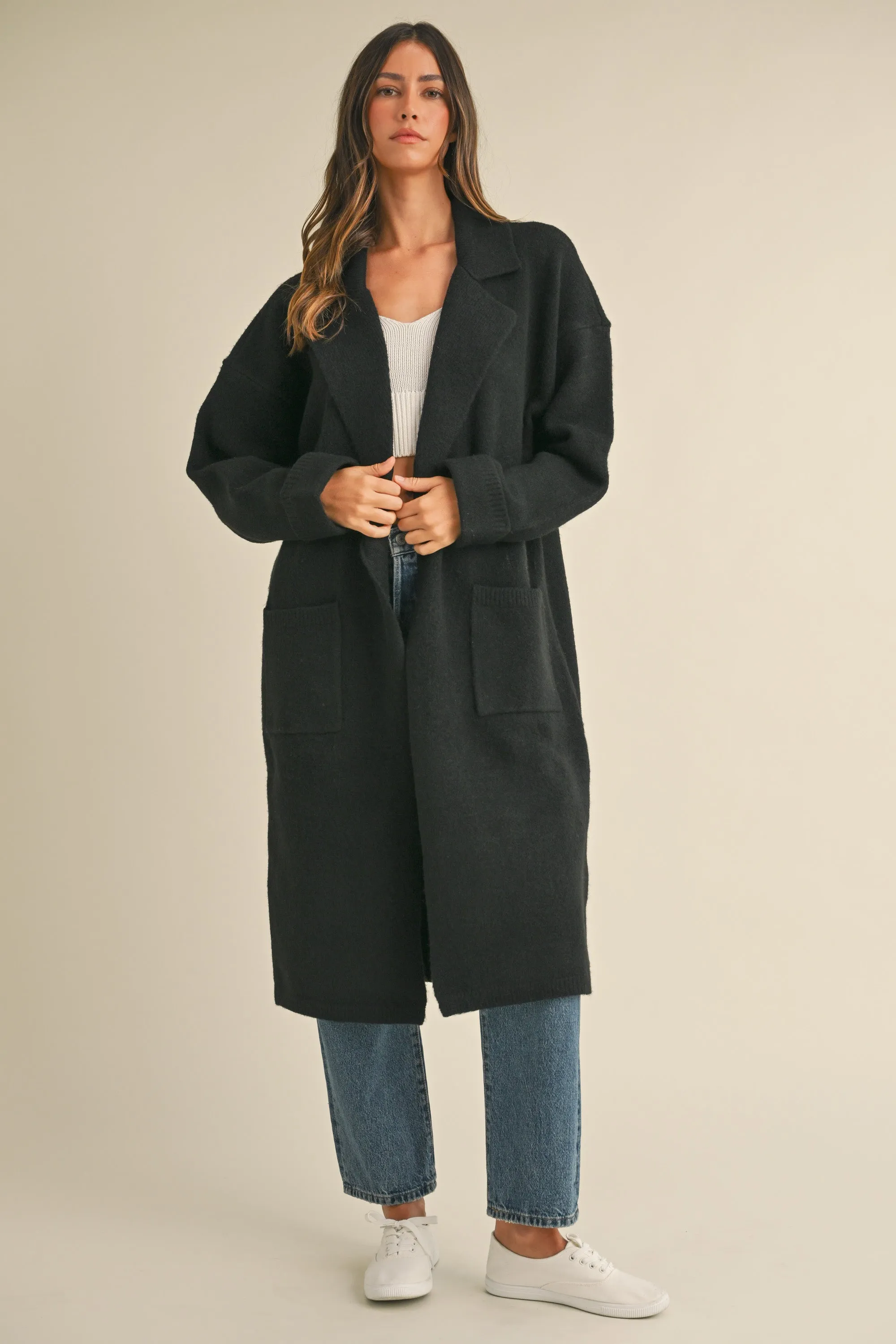 AVIANA KNIT TRENCH COAT