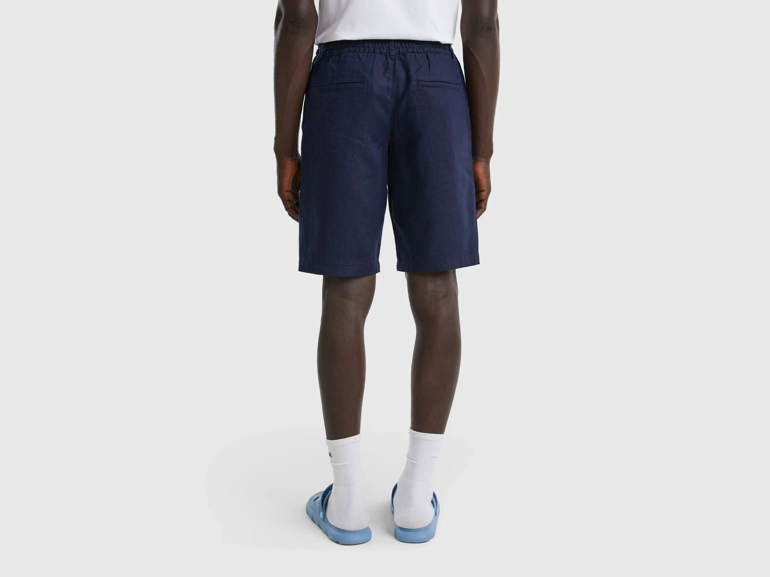 Bermudas in 100% linen