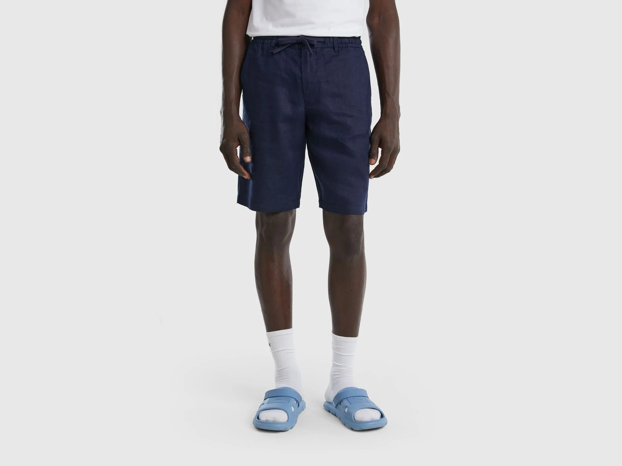 Bermudas in 100% linen