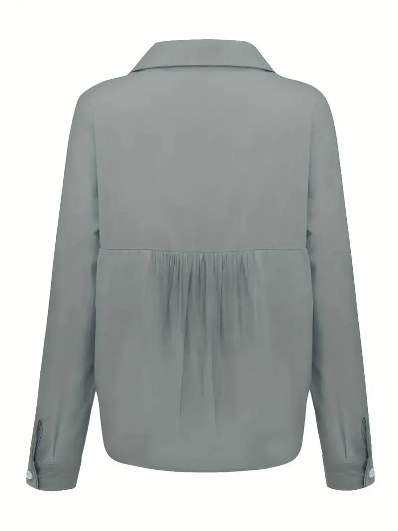 Button-Down Linen Top