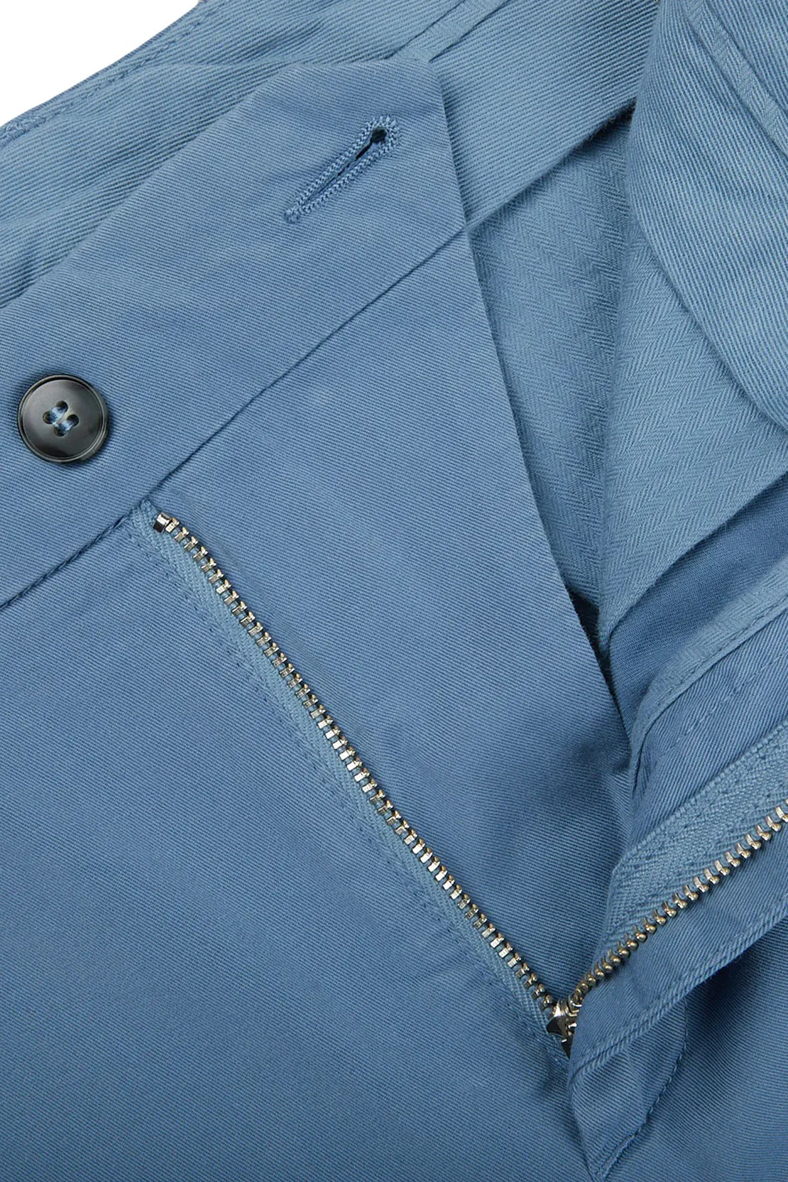 CANALI - Light Blue Chinos In Garment Dyed Cotton Microtwill - 91633-PT00452-407