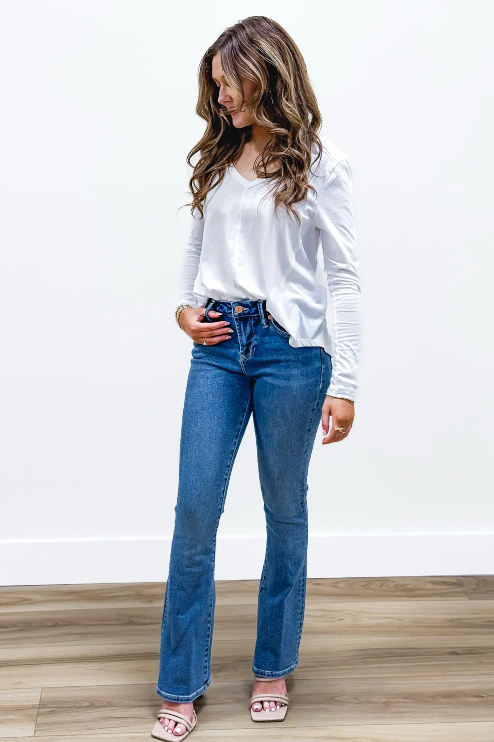Dear John: Jaxton High Rise Boot Cut Jeans - Lovelle