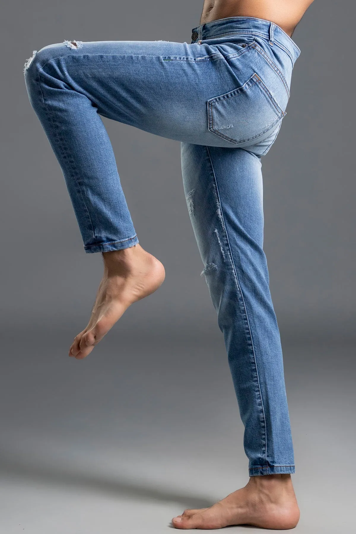 Decibel Skinny Ripped Jeans
