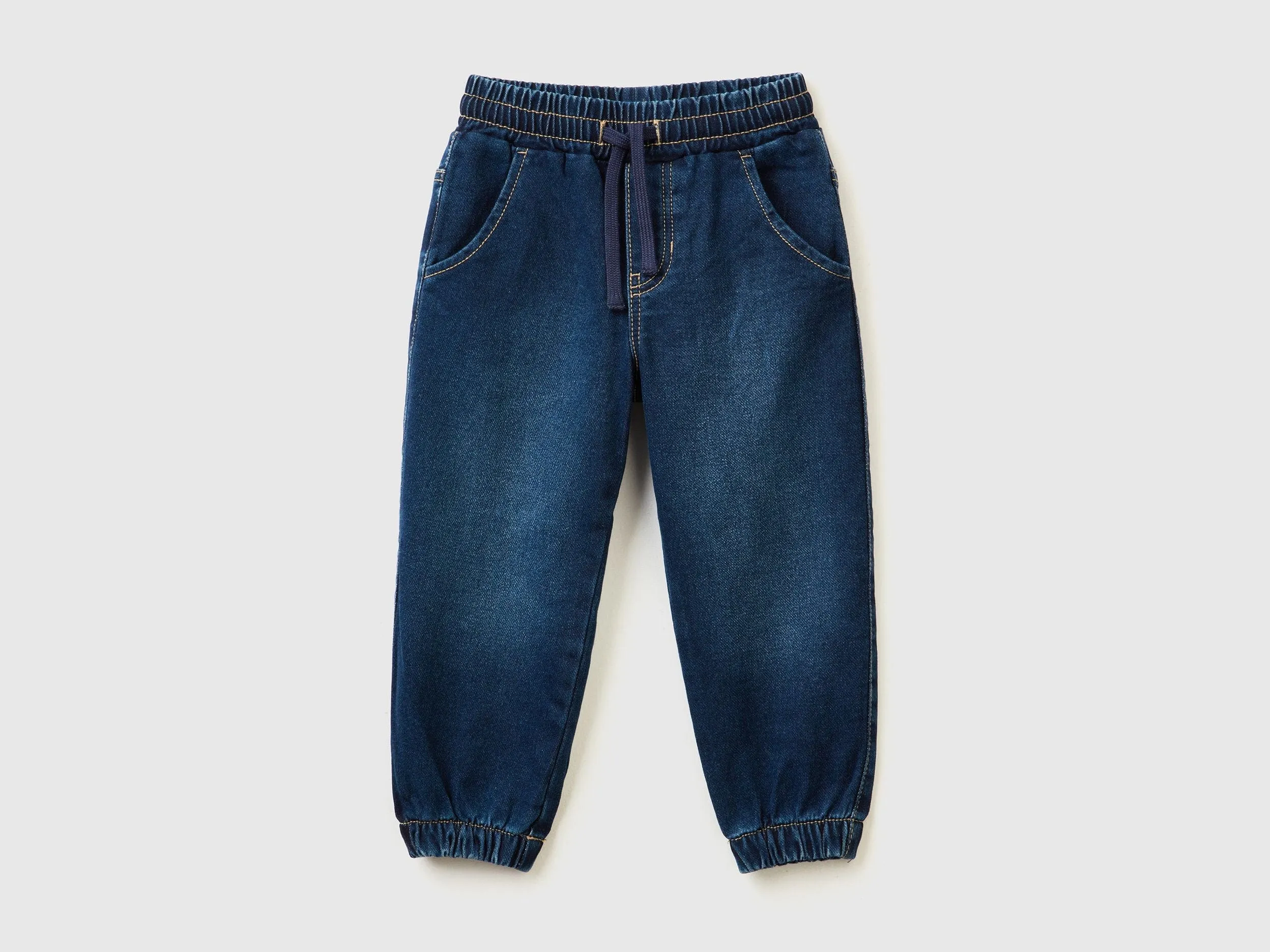 Denim-look sweat joggers