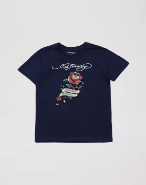 Ed Hardy Rose Tee Grade-School