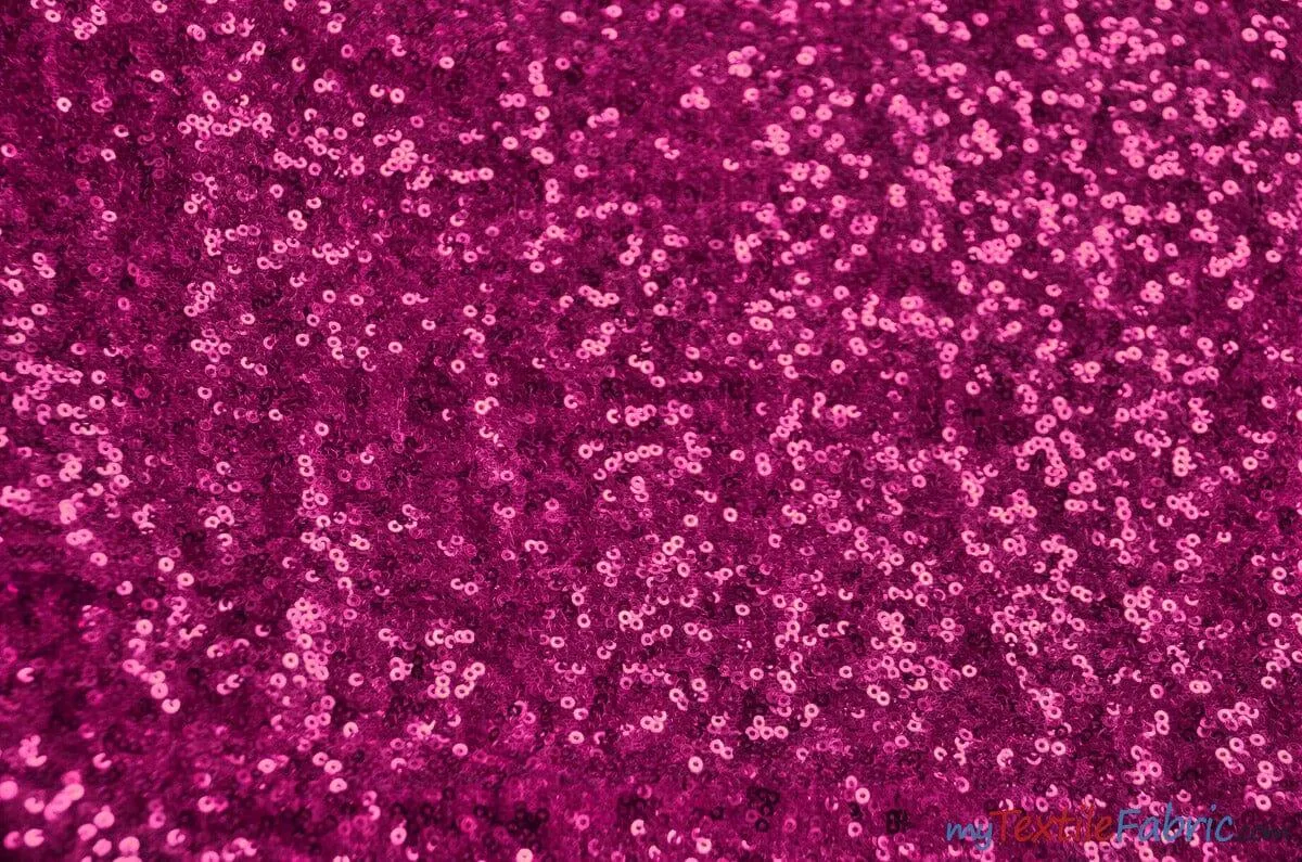 Glitz Mesh Sequins Fabric | 3mm Glitter Sequins | 52" Wide | Multiple Colors |