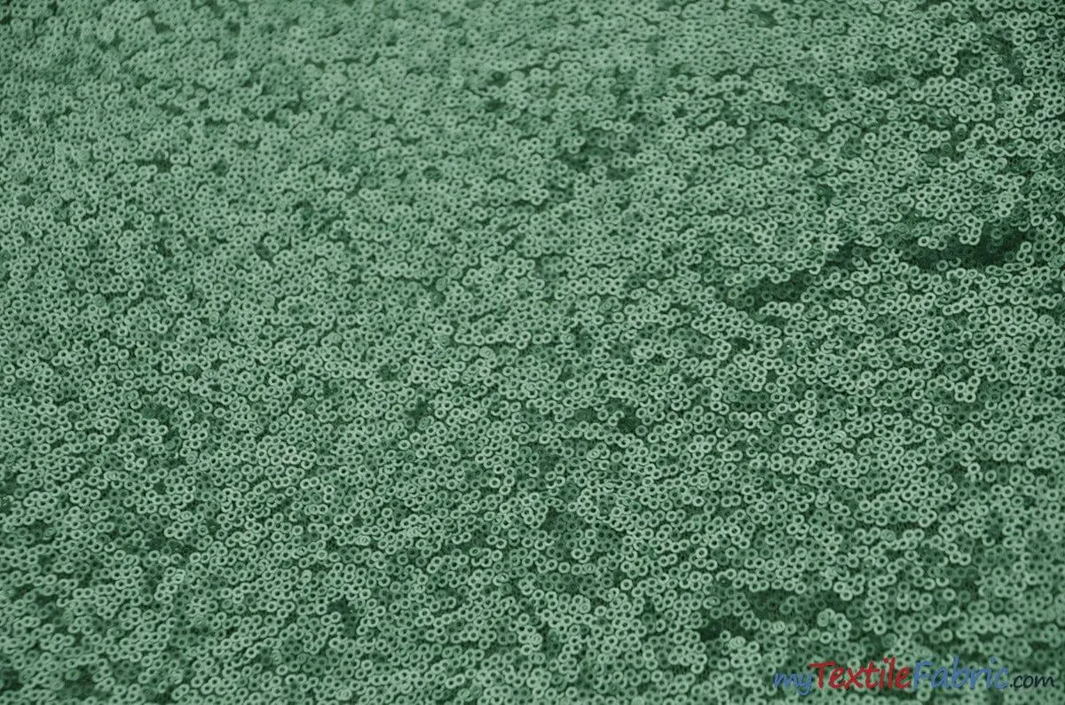 Glitz Mesh Sequins Fabric | 3mm Glitter Sequins | 52" Wide | Multiple Colors |