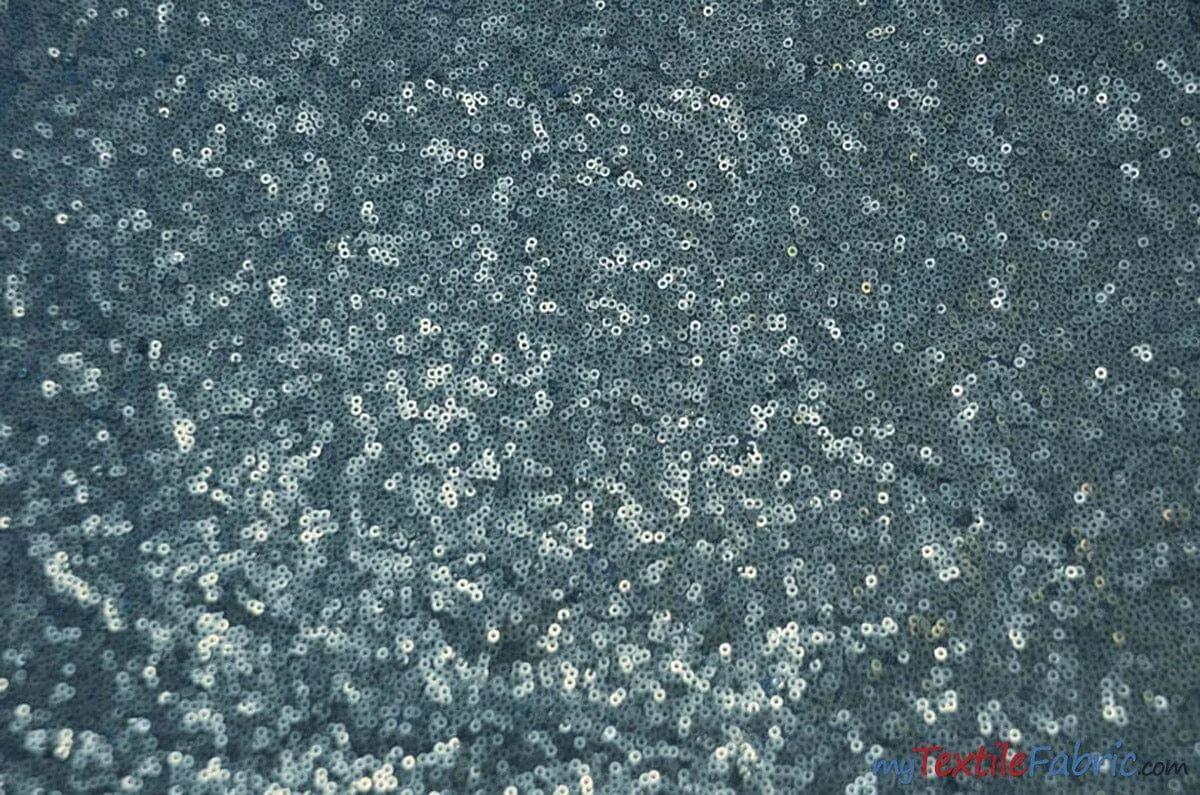 Glitz Mesh Sequins Fabric | 3mm Glitter Sequins | 52" Wide | Multiple Colors |
