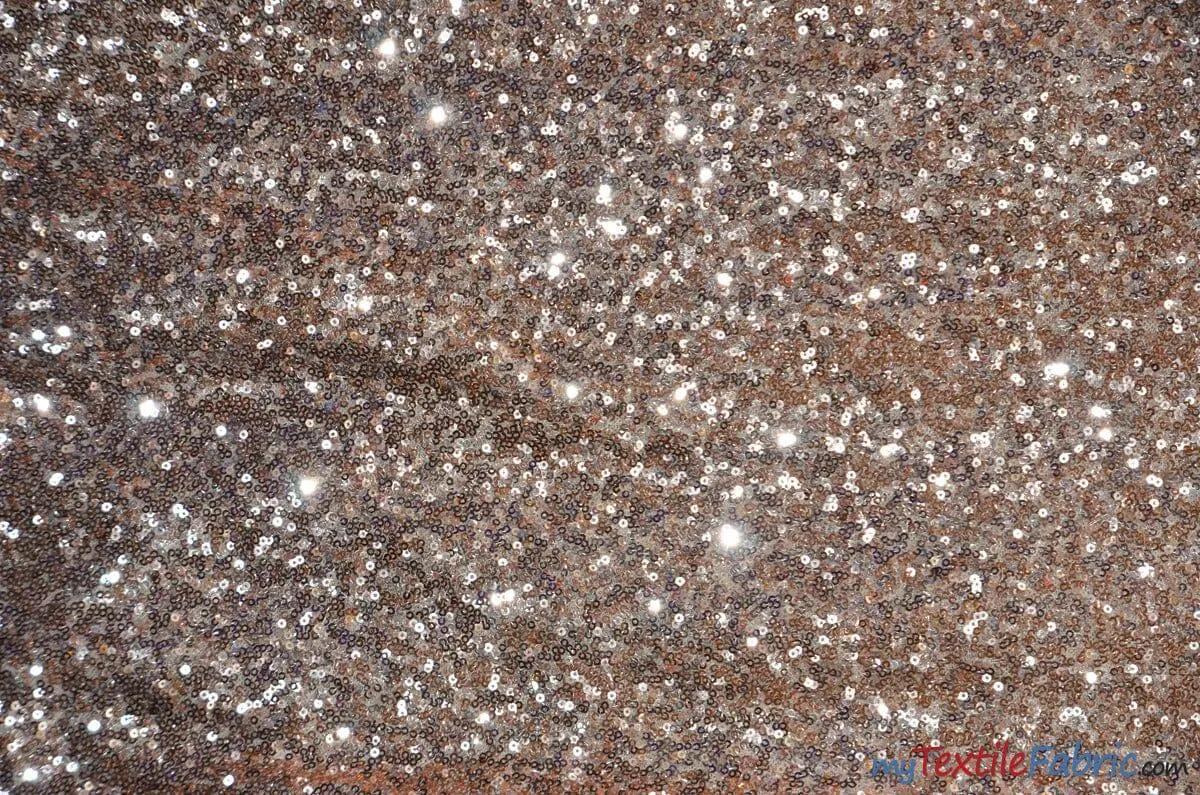 Glitz Mesh Sequins Fabric | 3mm Glitter Sequins | 52" Wide | Multiple Colors |