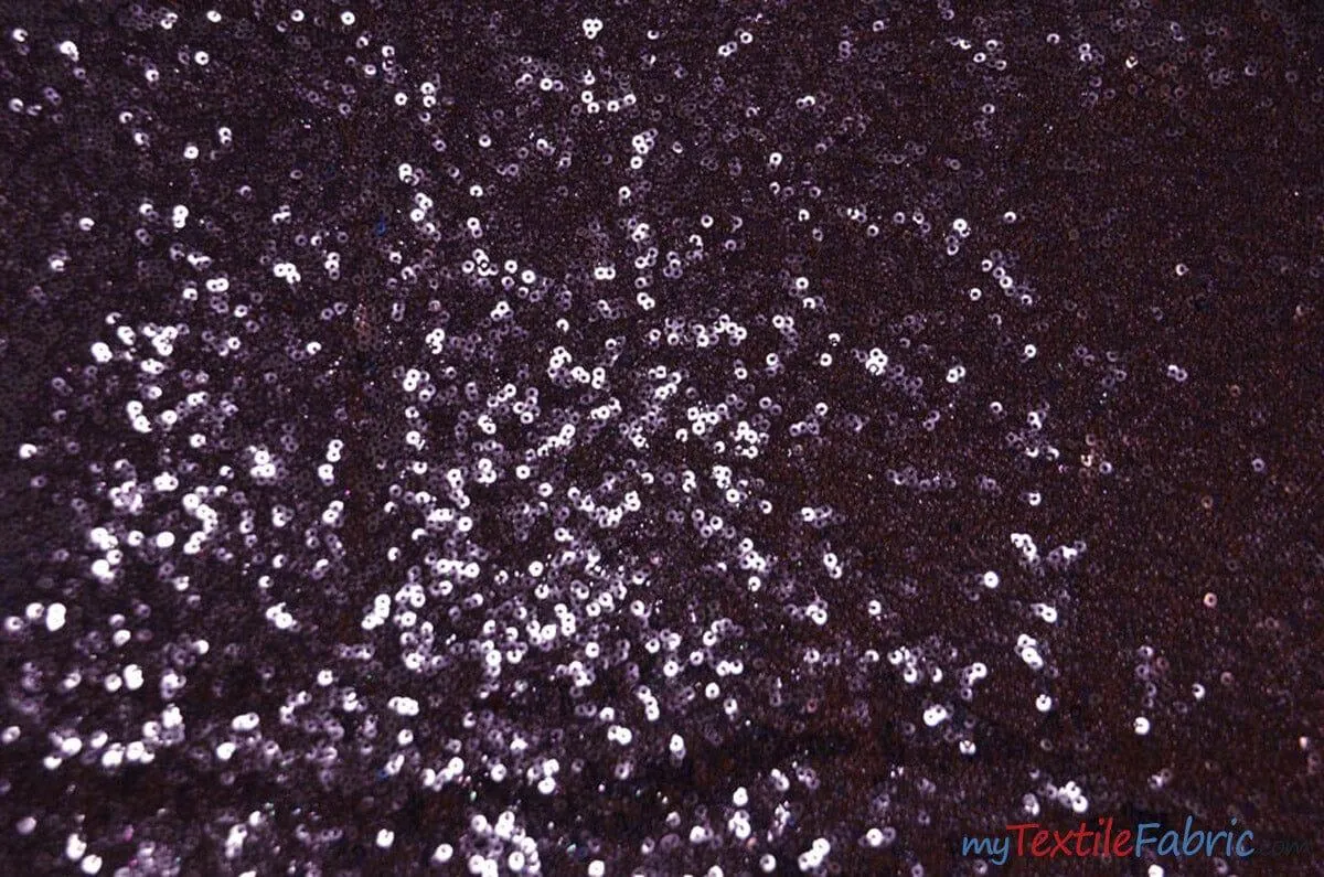 Glitz Mesh Sequins Fabric | 3mm Glitter Sequins | 52" Wide | Multiple Colors |