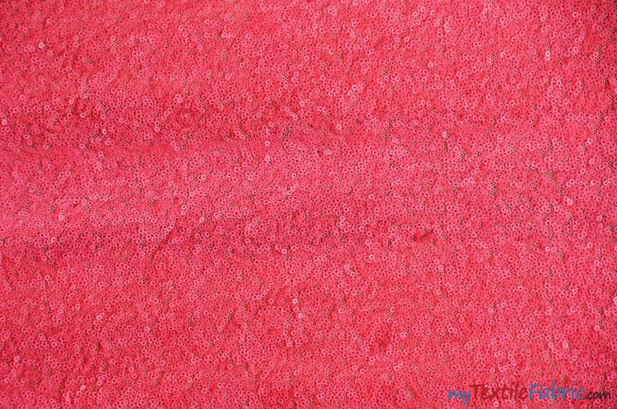 Glitz Mesh Sequins Fabric | 3mm Glitter Sequins | 52" Wide | Multiple Colors |