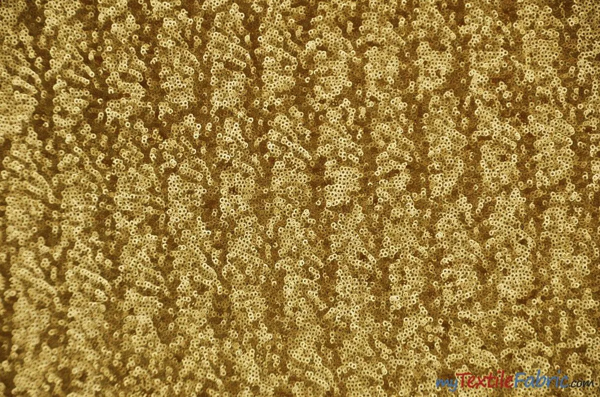 Glitz Mesh Sequins Fabric | 3mm Glitter Sequins | 52" Wide | Multiple Colors |