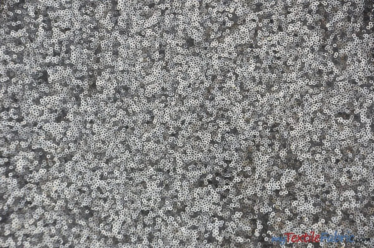 Glitz Mesh Sequins Fabric | 3mm Glitter Sequins | 52" Wide | Multiple Colors |