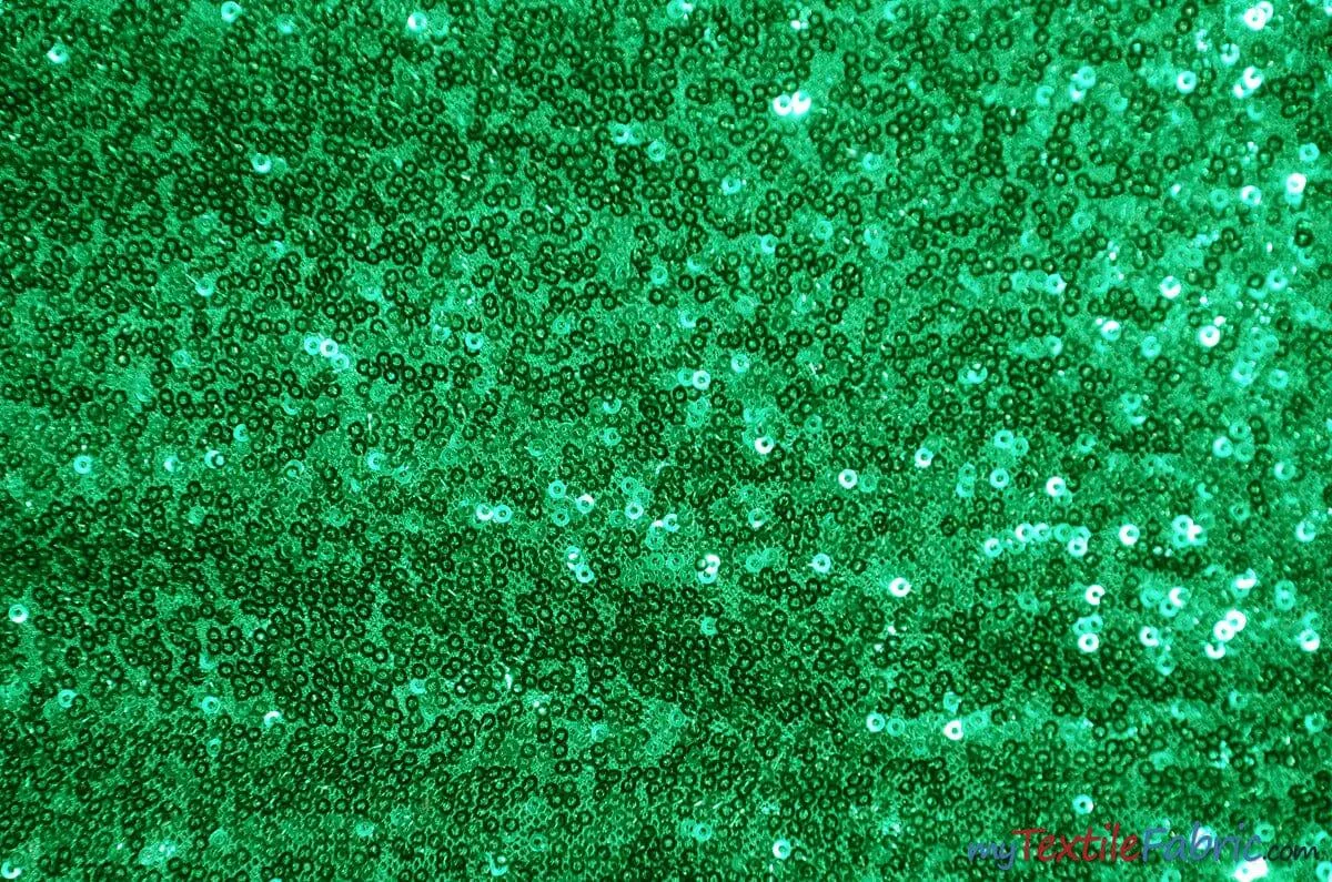 Glitz Mesh Sequins Fabric | 3mm Glitter Sequins | 52" Wide | Multiple Colors |