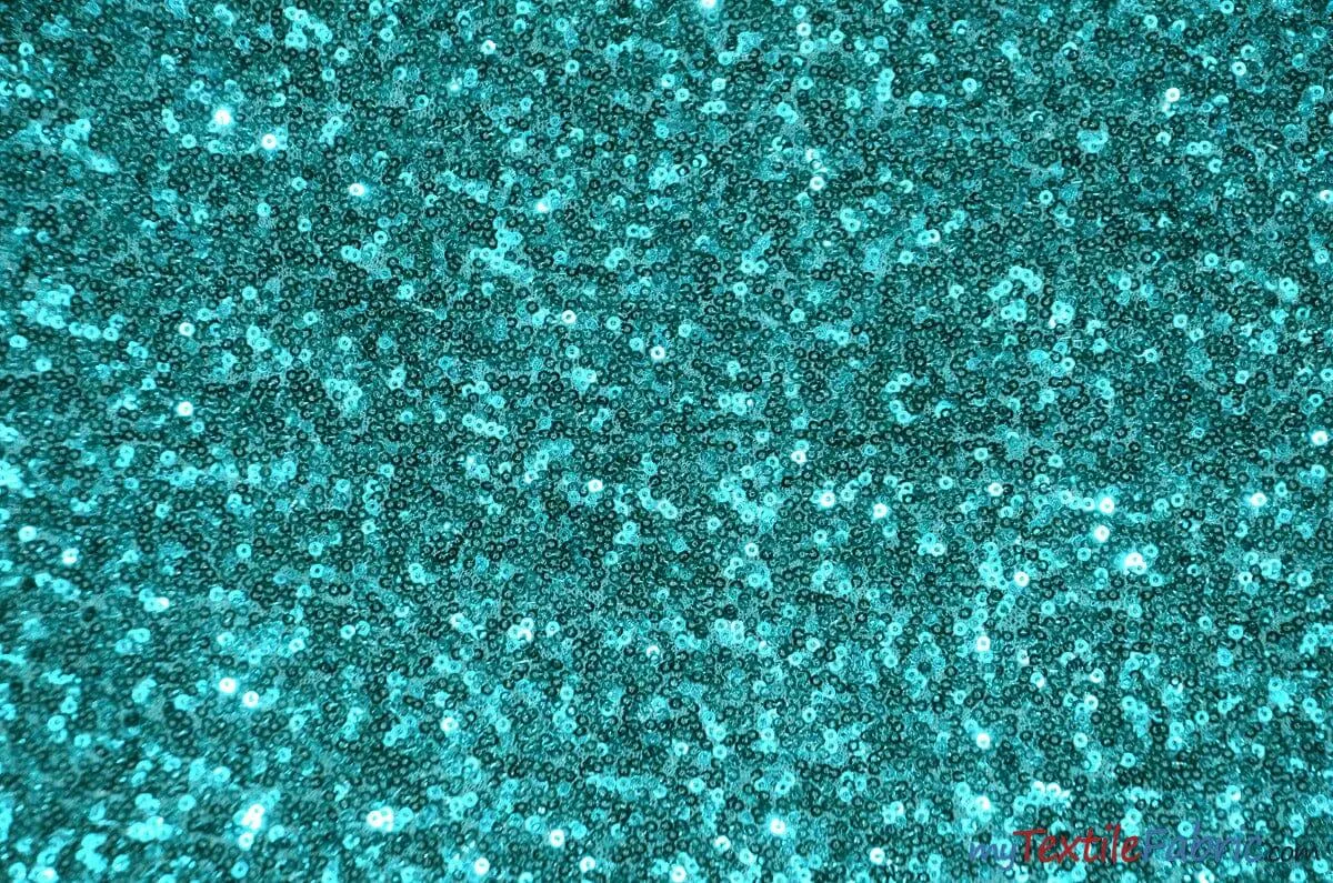 Glitz Mesh Sequins Fabric | 3mm Glitter Sequins | 52" Wide | Multiple Colors |