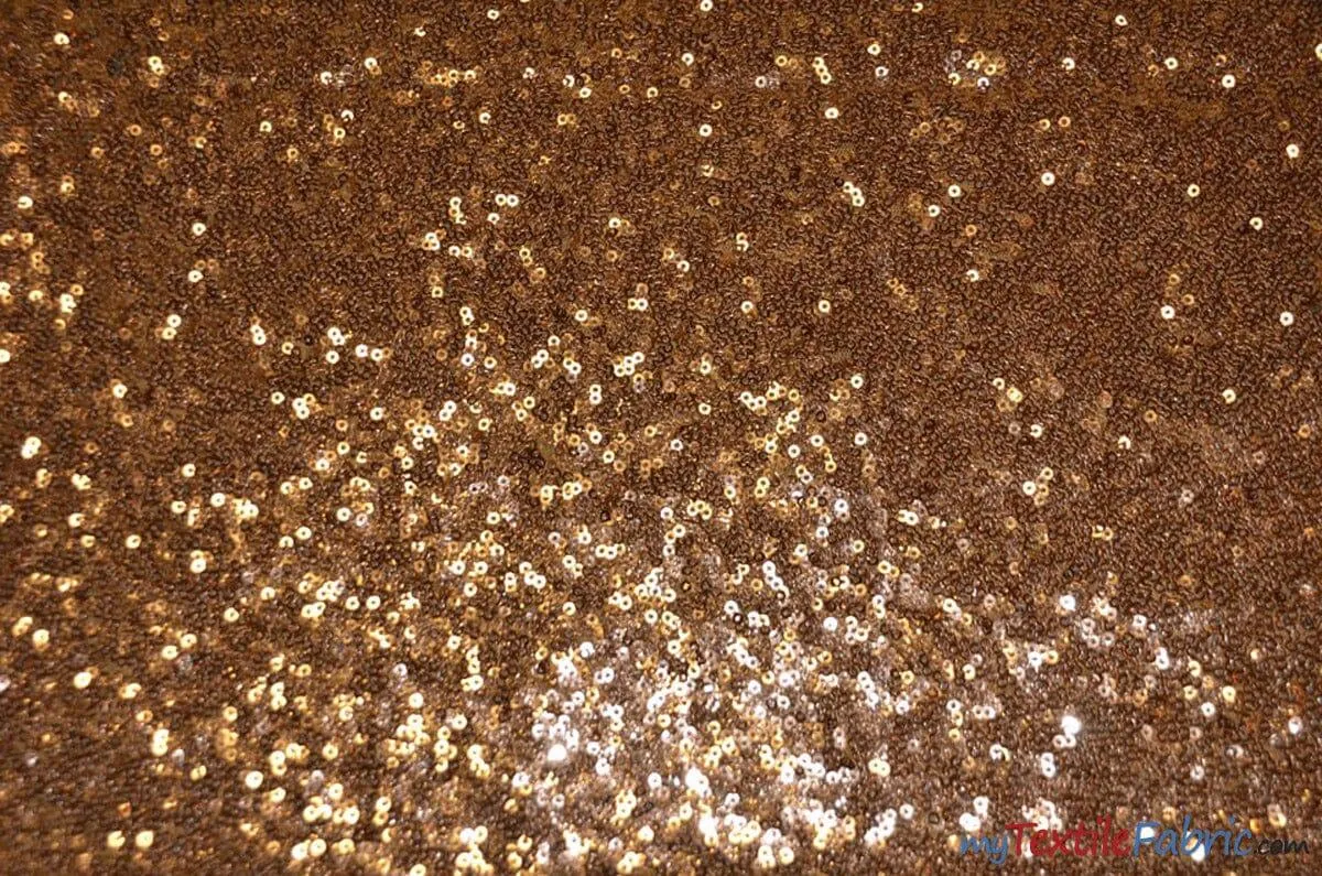 Glitz Mesh Sequins Fabric | 3mm Glitter Sequins | 52" Wide | Multiple Colors |