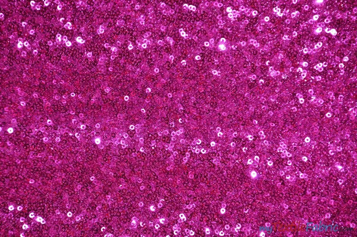 Glitz Mesh Sequins Fabric | 3mm Glitter Sequins | 52" Wide | Multiple Colors |