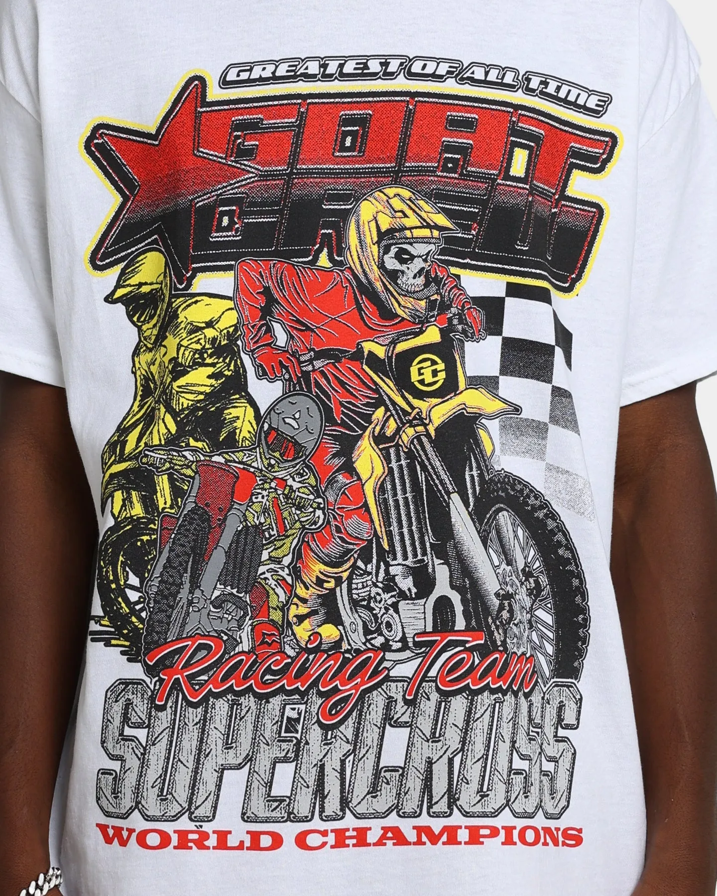 Goat Crew Supercross Racing Team T-Shirt White