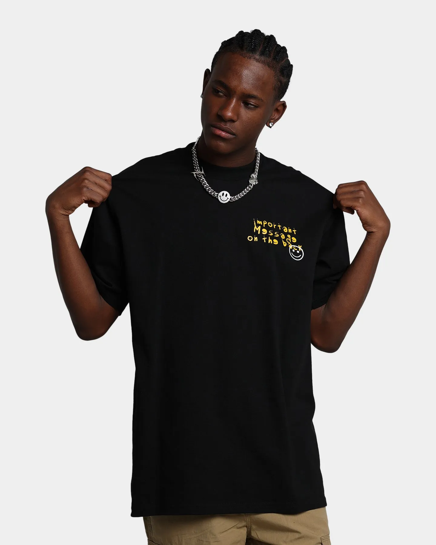 Goodsinners Important Message T-Shirt Black