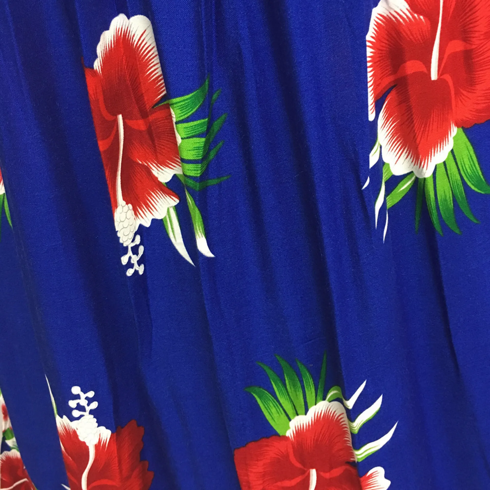 Hawaiian Boho Bright Floral Sleeveless V-Neck Wrap Long Sundress TH Hula B
