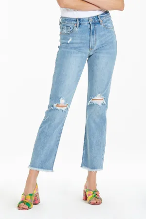 JODI SUPER HIGH RISE CROPPED STRAIGHT JEANS MIDLAND BEACH