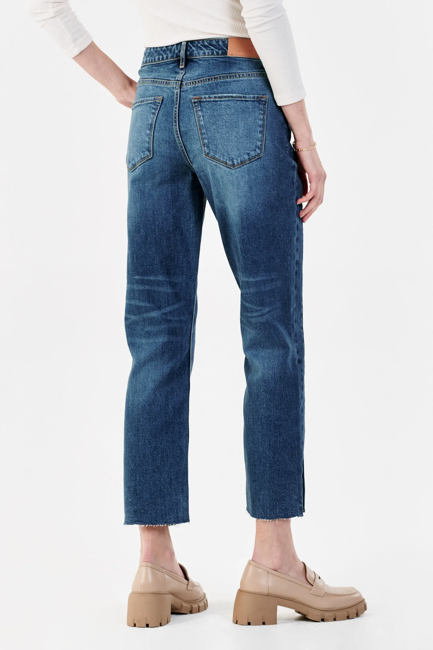 JODI SUPER HIGH RISE CROPPED STRAIGHT JEANS ODELL