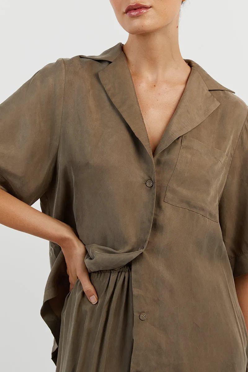 KINGSTON MOSS CUPRO WIDE LEG PANT
