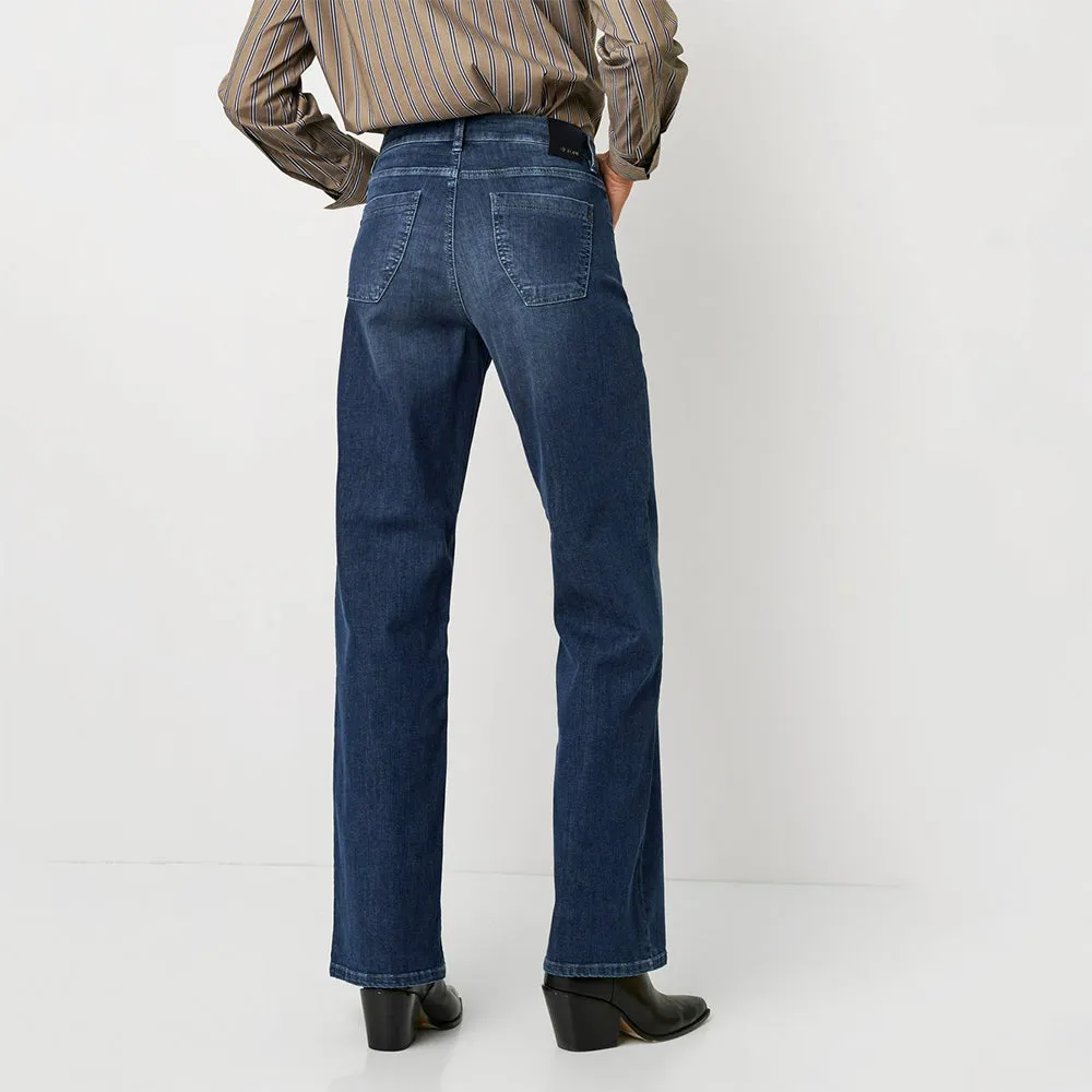 Liv Mid Blue Wide Leg Trousers