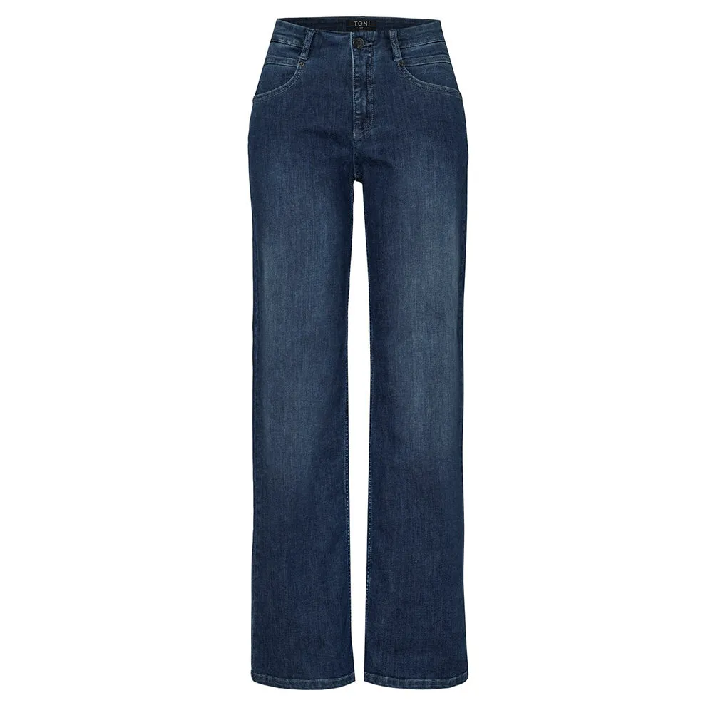 Liv Mid Blue Wide Leg Trousers