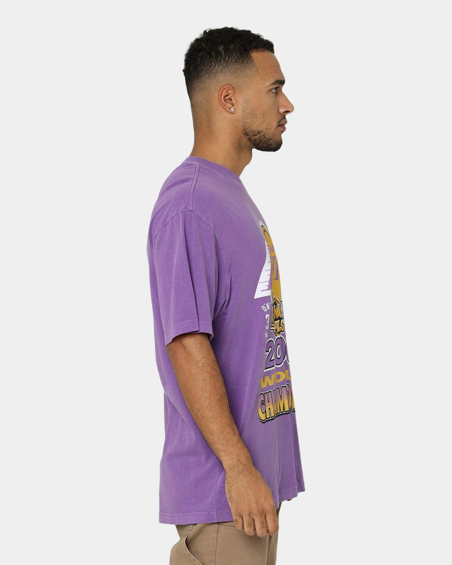 Mitchell & Ness Los Angeles Lakers 2000s World Champions T-Shirt Purple