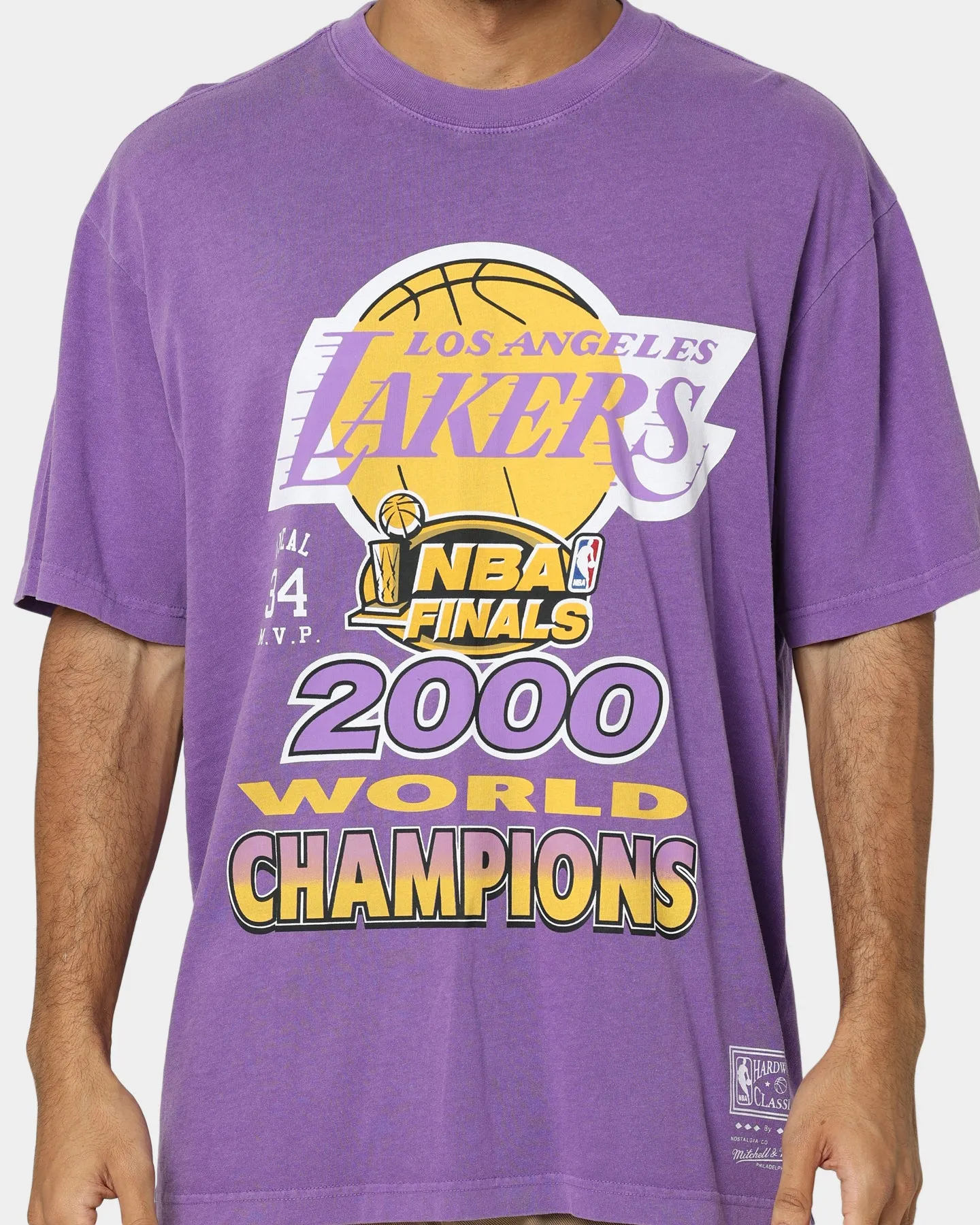 Mitchell & Ness Los Angeles Lakers 2000s World Champions T-Shirt Purple