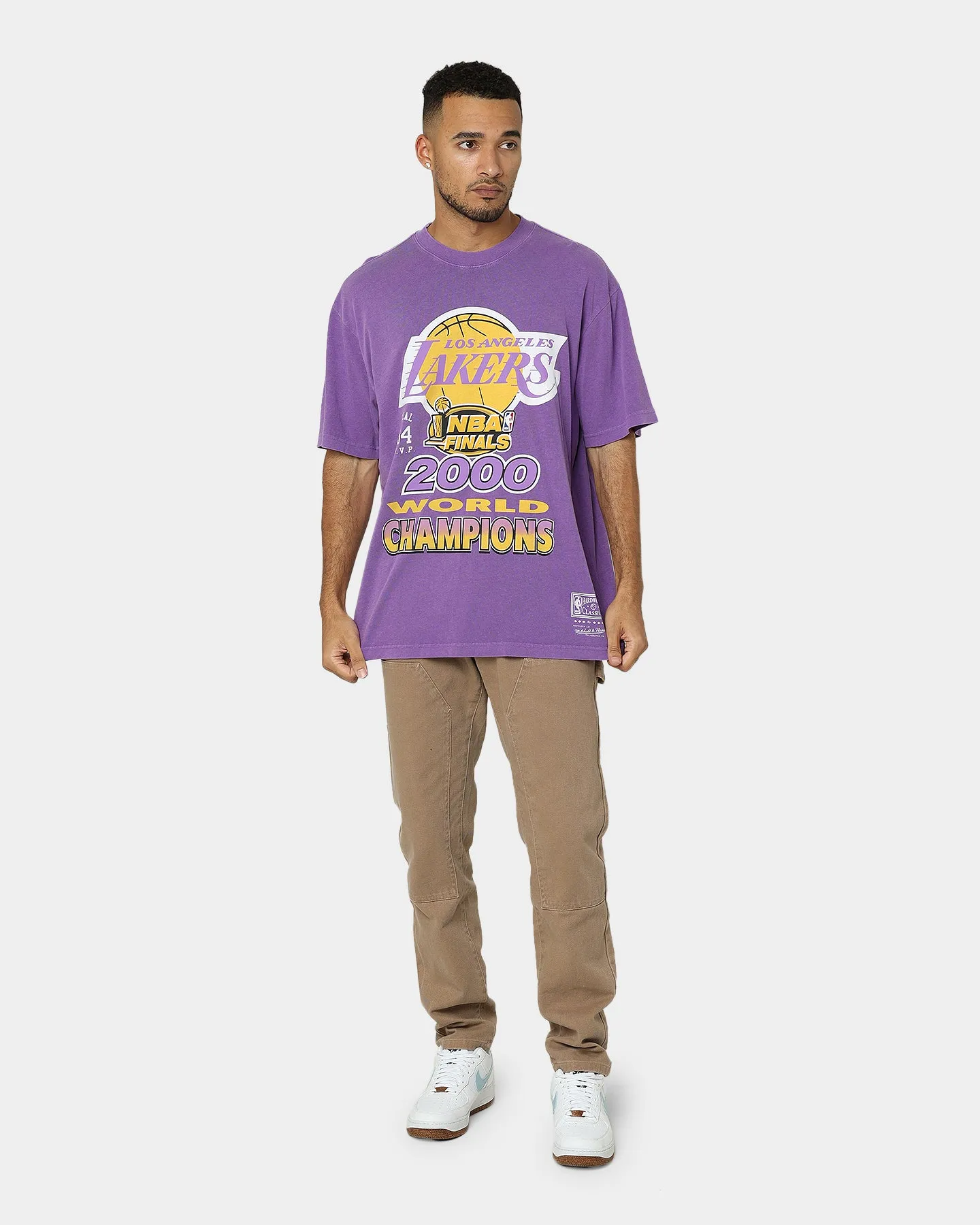 Mitchell & Ness Los Angeles Lakers 2000s World Champions T-Shirt Purple