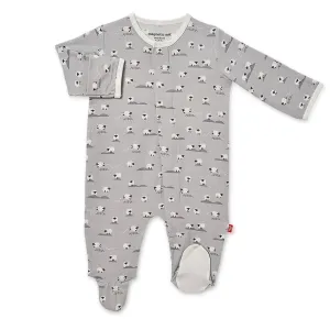 Modal Magnetic Footie - Gray Baa Baa