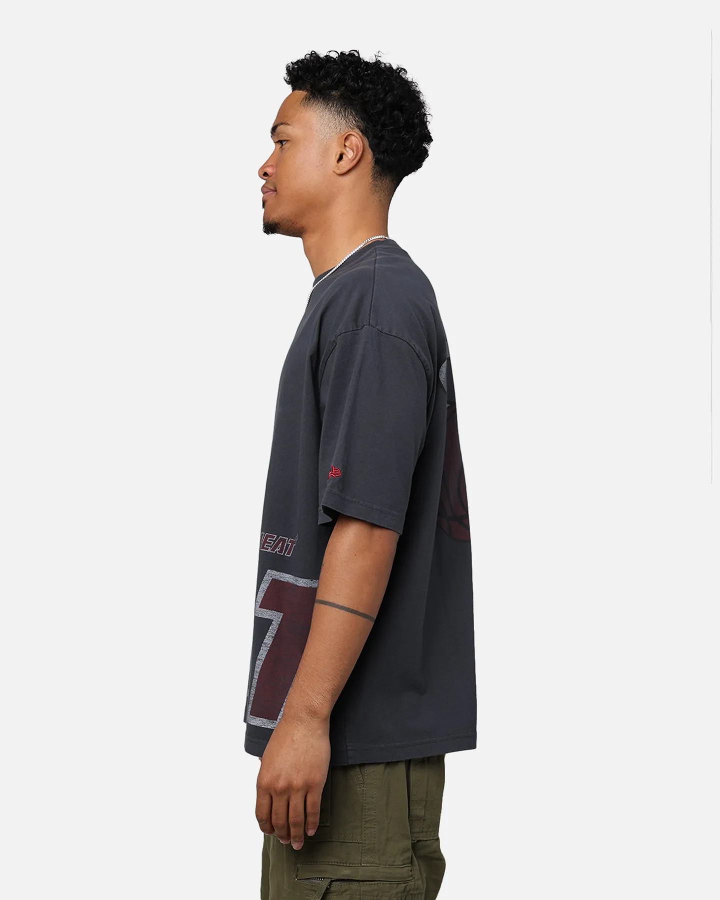 New Era Miami Heat Oversized T-Shirt Black