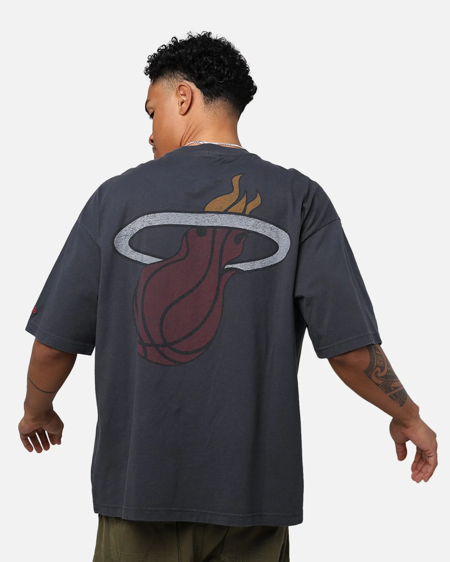 New Era Miami Heat Oversized T-Shirt Black