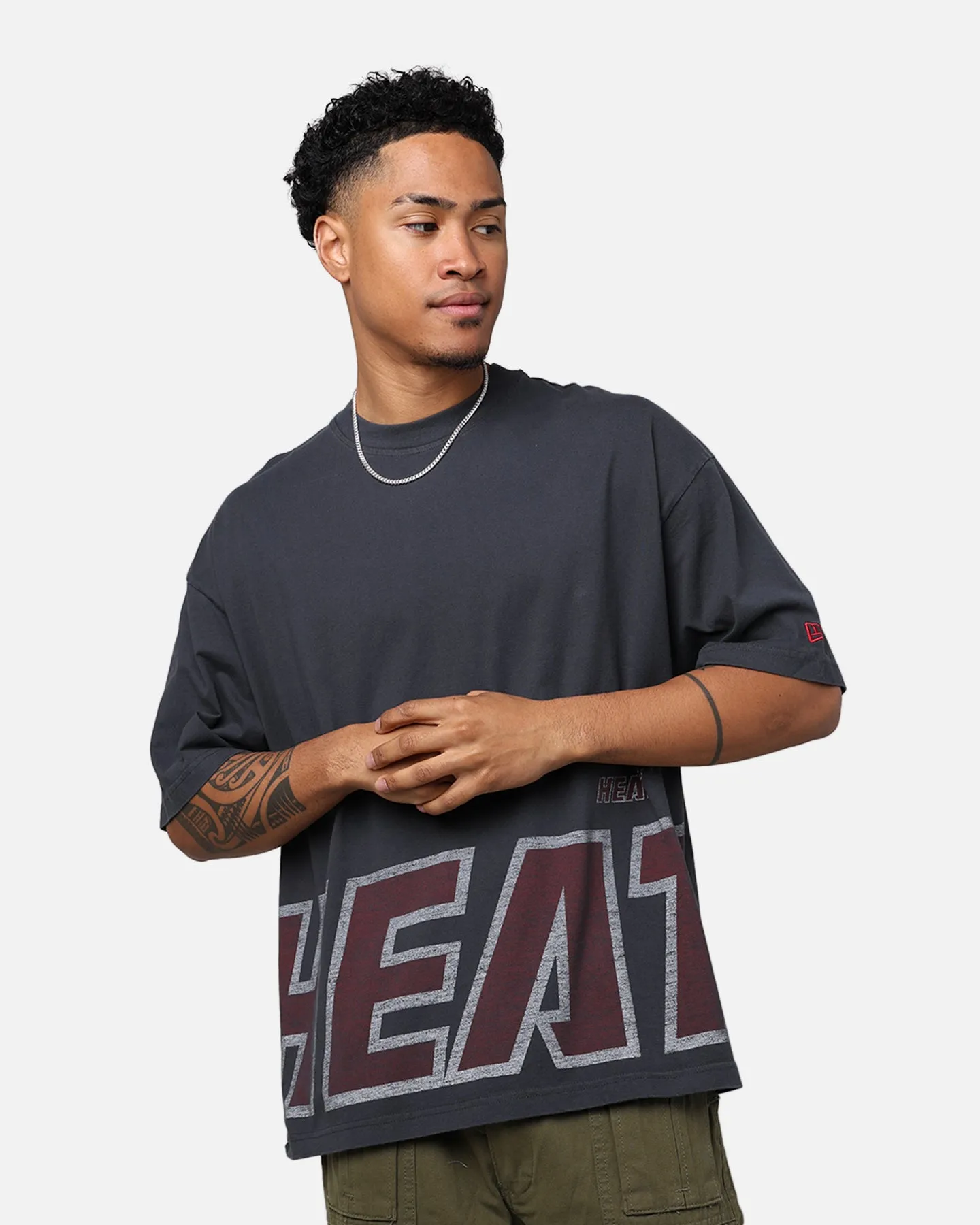 New Era Miami Heat Oversized T-Shirt Black