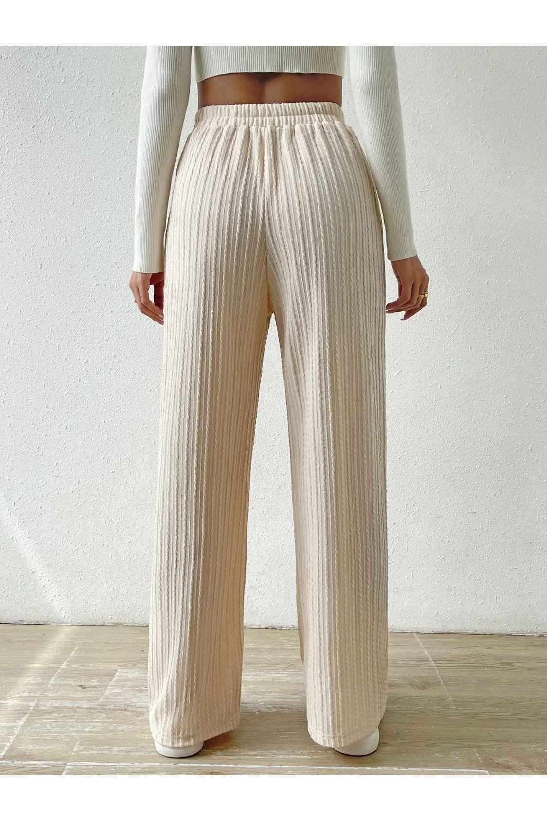 NicholesGifts Women Drawstring Wide Leg Pants