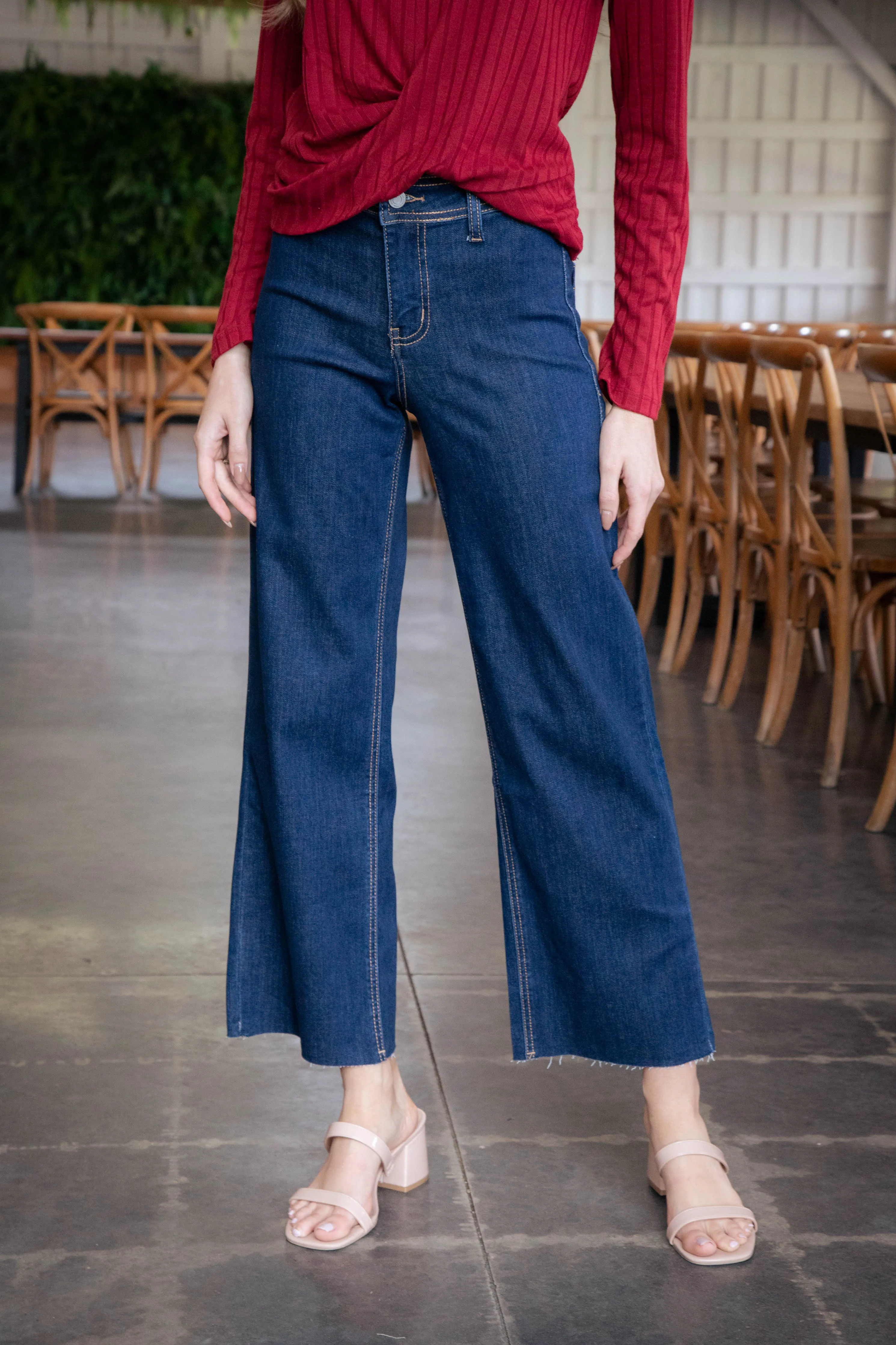 Olivia High Rise Crop Jeans, Genial
