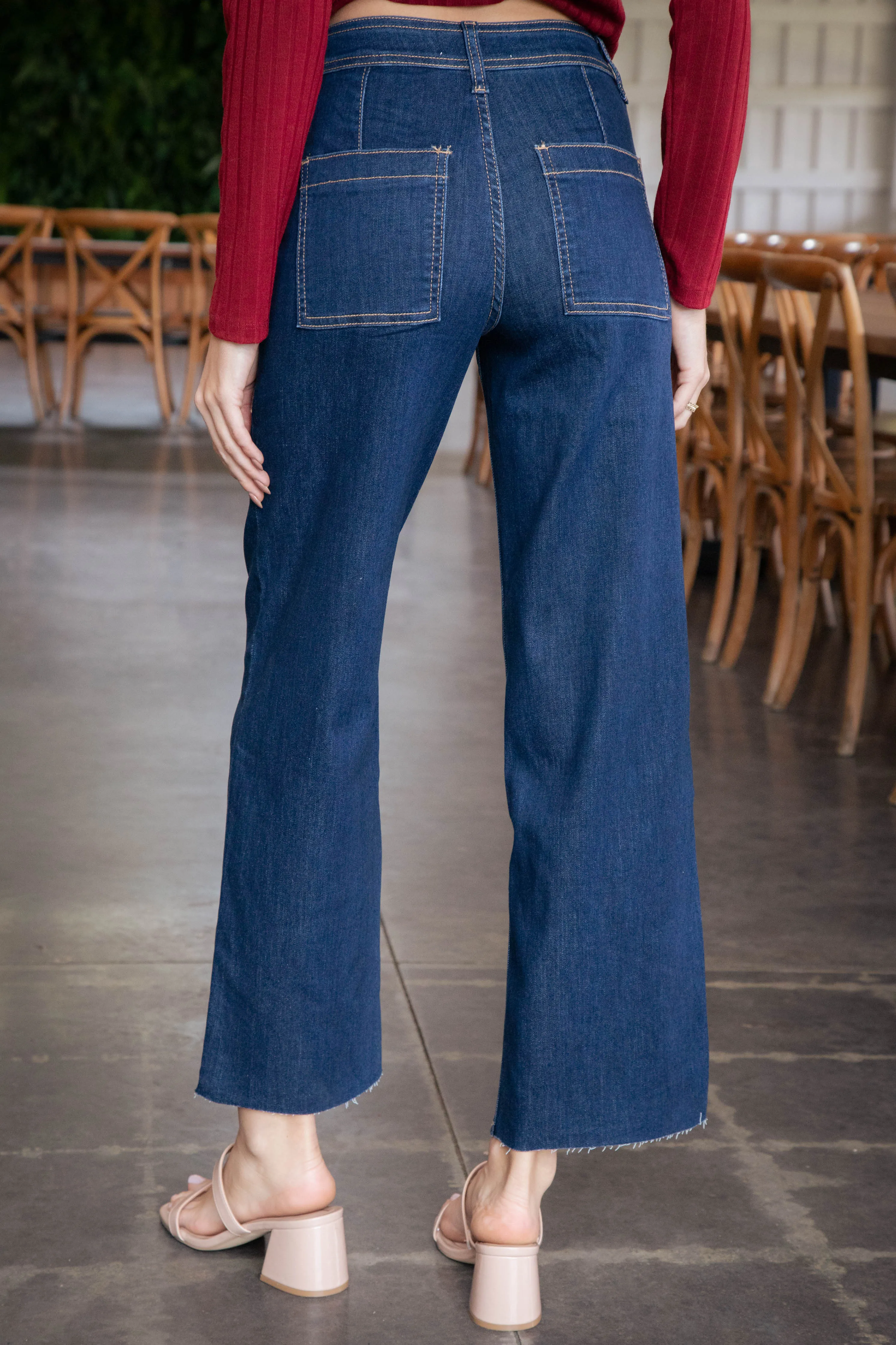 Olivia High Rise Crop Jeans, Genial