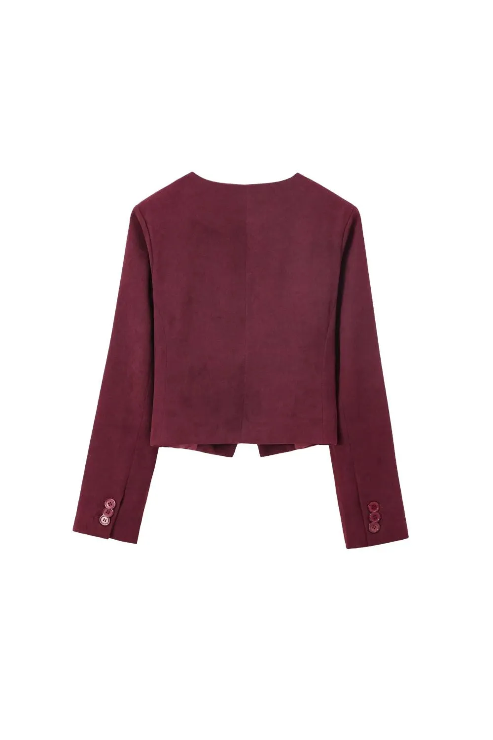 'Paisley' Asymmetric Lapel Short Jacket