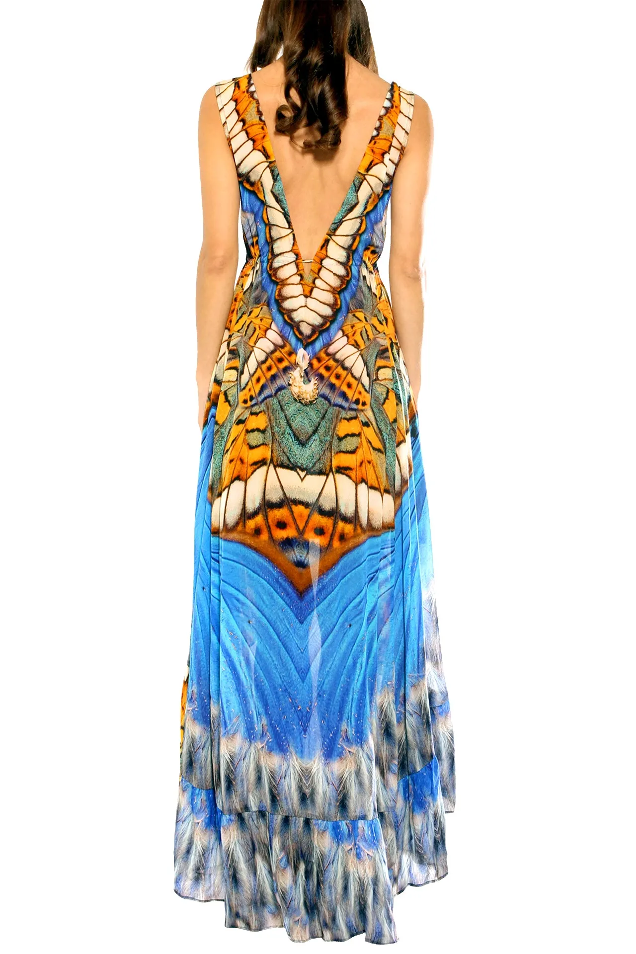 Party Wear High Low Maxi Dress