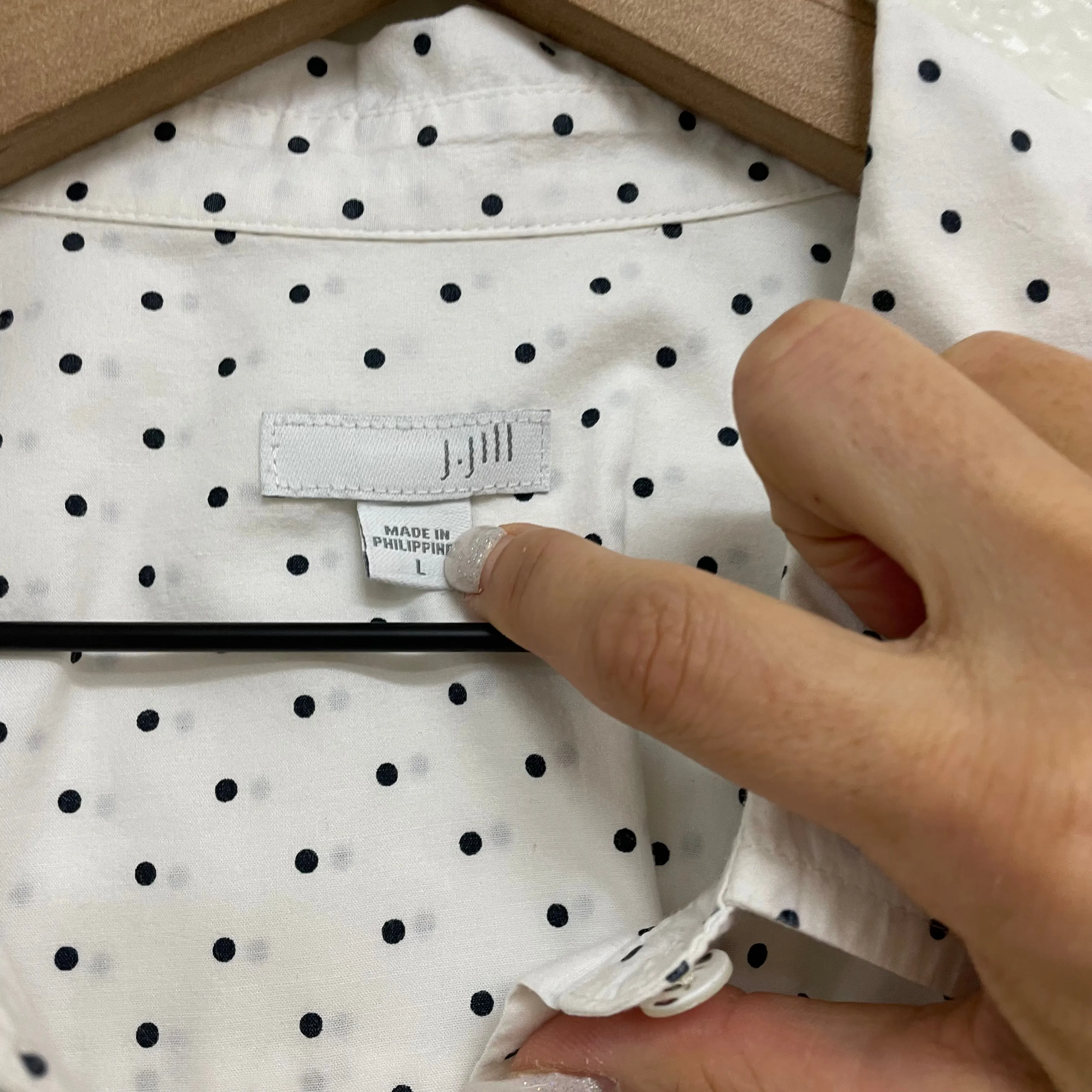 Polka Dot Button Up