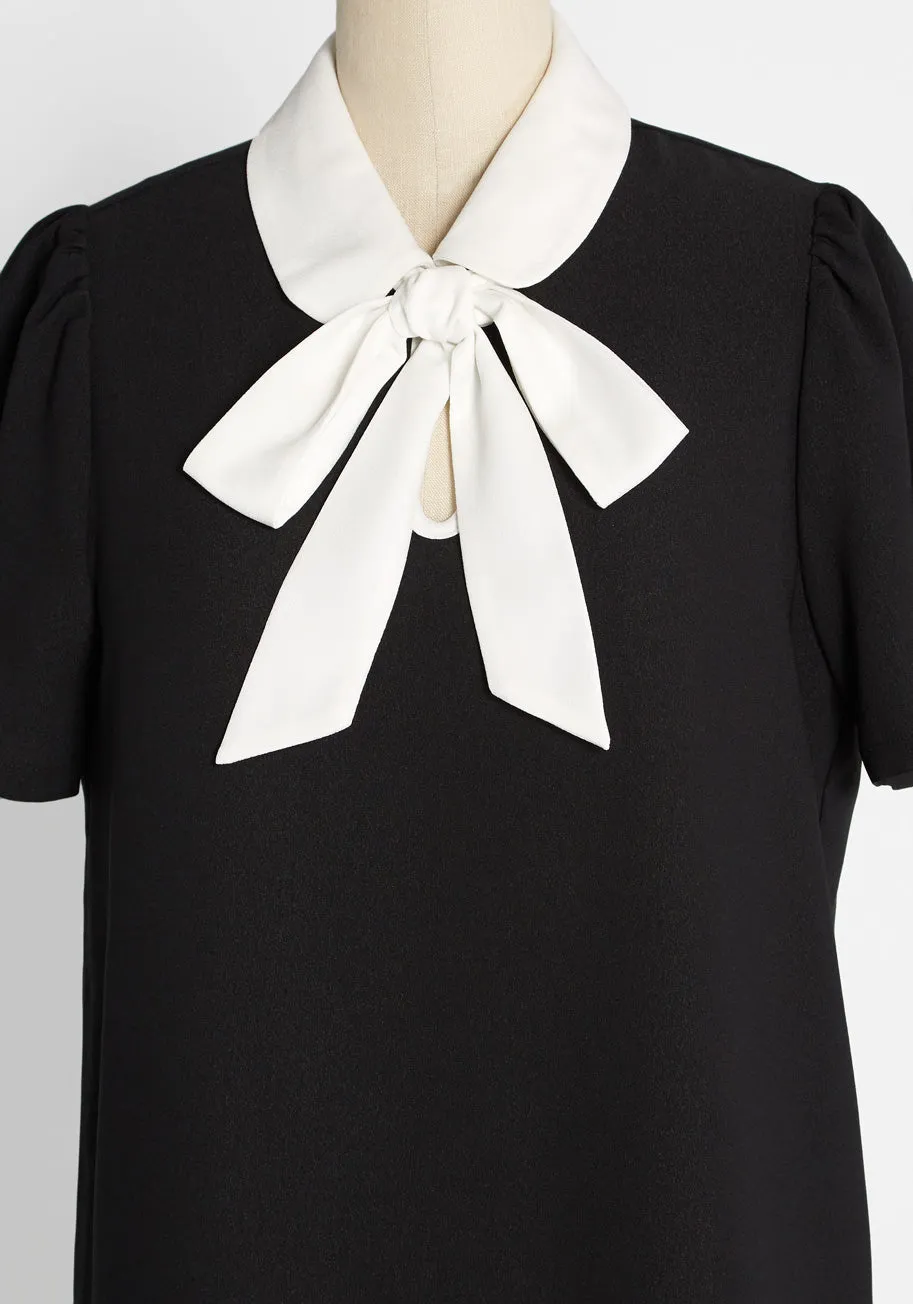 Positive First Impressions Tie-Neck Blouse