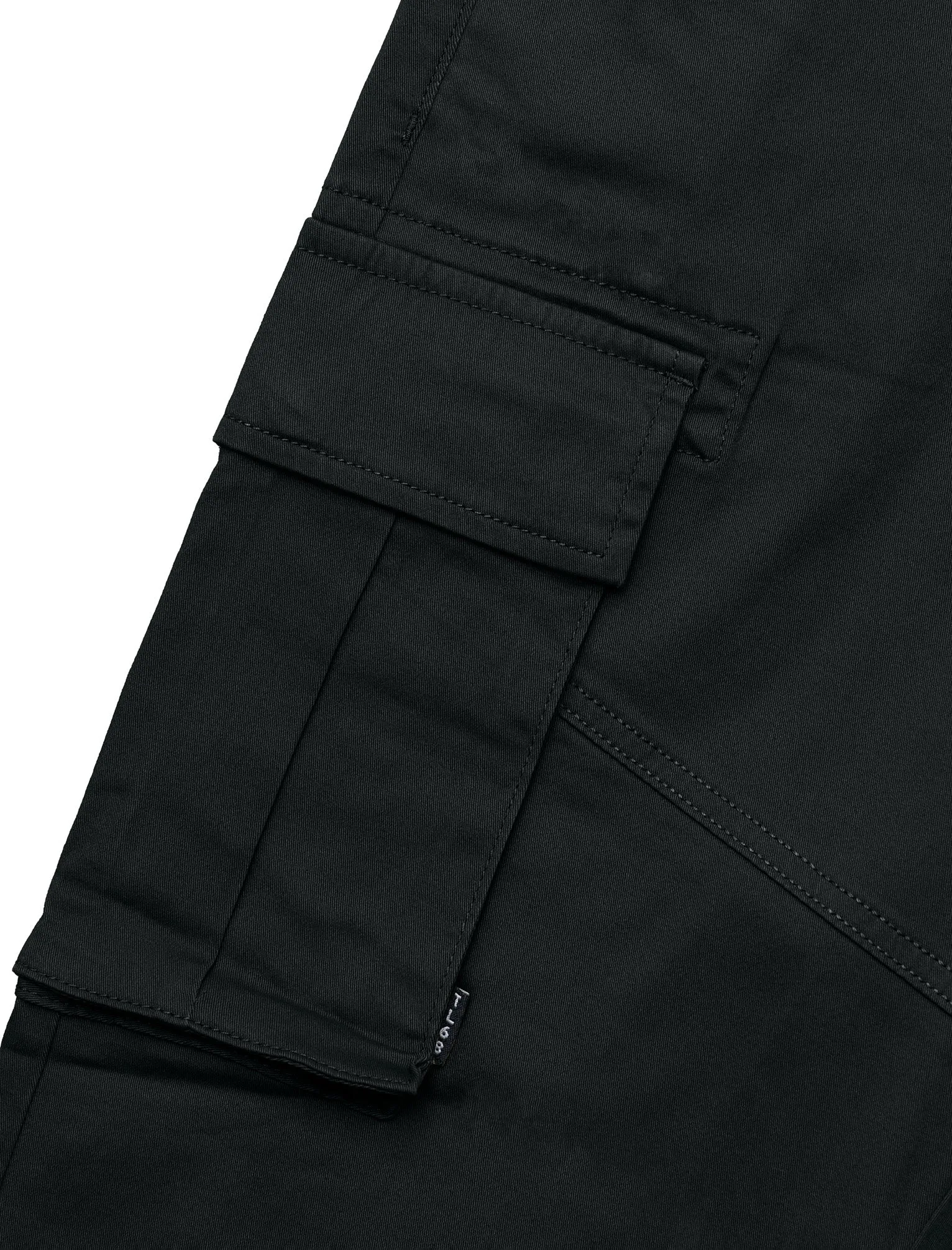 Ralston Stretch Cotton Twill Multi-Pocket Cargo Trousers In Anthracite Black - Tokyo Laundry