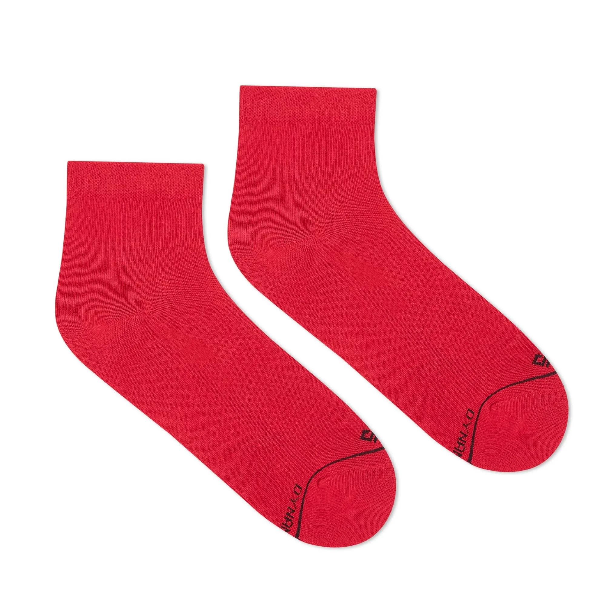 Red Unisex Ankle Length Socks
