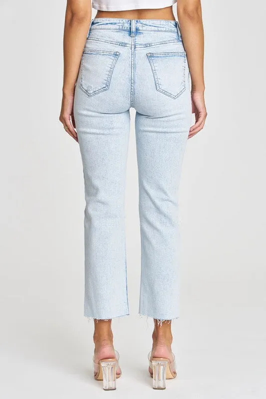 Reign High Rise Distressed Straight Jeans - FINAL SALE