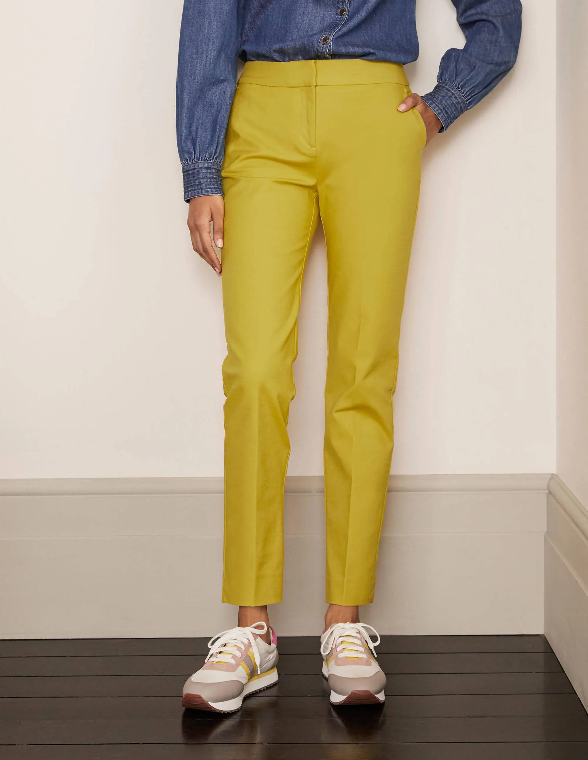 Richmond 7/8 Trouser-Chartreuse