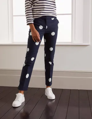 Richmond 7/8 Trouser-French Navy, Regular Dot